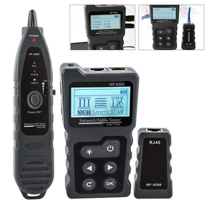 LCD Display Cable Tracker LAN Tester PoE Ethernet CAT5 CAT6 Cables Network Tool - Picture 1 of 11
