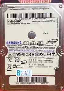 Samsung HM060HC 60GB 60 GB 5400rpm IDE ATA PATA HDD For Laptop 2.5" Hard Drive