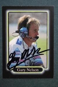 Tarjeta de carreras MAXX 1990 firmada/autografiada por Gary Nascar Crew Chief BONITA--- - Imagen 1 de 1