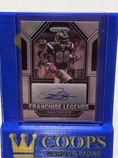 2022 Prizm ISAAC BRUCE /149 AUTO Franchise Legends Silver PRIZM Autograph! RAMS!
