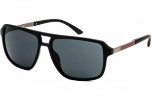 Gafas de sol hombre GUESS piloto GF5085 02A negro / gris 58-15-145 nuevas + estuche - Imagen 1 de 5
