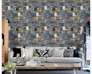 Blue Colorful Stone Peel and Stick Wallpaper Contact Paper Film Self-Adhesive - Picture 1 of 8