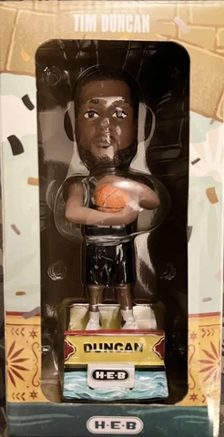 San Antonio Spurs Tim Duncan 2022 Bobblehead dec 12 SGA NBA New In Box Cover