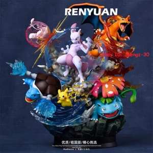 Statua H32CM Mewtwo Greninja gruppo evolutivo PVC modello GK regalo da collezione - Foto 1 di 7