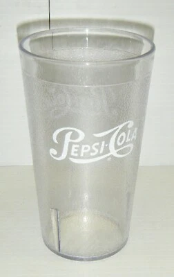 LOT of 36 New Pepsi Cola Restaurant Clear 12 oz. Tumbler Plastic Glasses   - Image 1 of 4