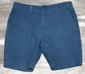 Volcom Shorts Mens Blue Casual Flat Front Skateboarding Outdoor Beach Size 34 - Picture 1 of 7