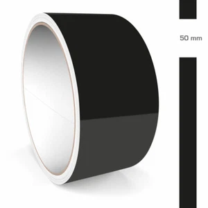 Zierstreifen 50mm 10 Meter Schwarz Glänzend RAL 9005 Glanz Auto Boot Motorrad - Bild 1 von 5