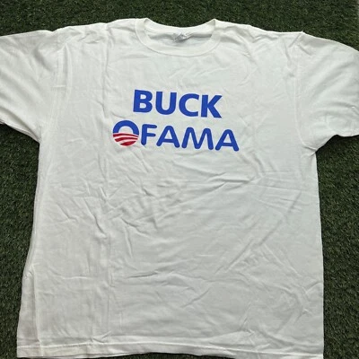 Camiseta MAGA Buck Ofama Parodia Adulto XL Blanca Comedia Donald Trump Manga Corta Foto 1 de 4