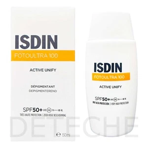 ISDIN FotoUltra 100 ACTIVE UNIFY Sonnencreme LSF50 + Fusionsflüssigkeit 50ml - Bild 1 von 1