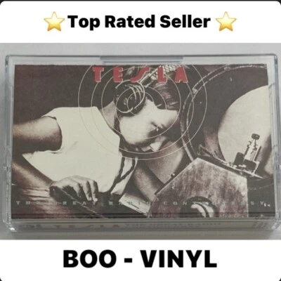 Tesla The Great Radio Controversy -Cassette Tape Geffen Ex / Mint Condition - Image 1 of 4