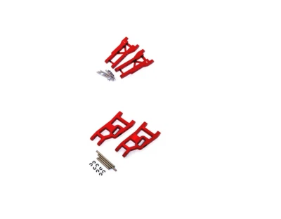 Traxxas Slash 2wd STRC Red Aluminum A-Arms Arm Set Front & Rear with Hinge Pins - Image 1 of 3