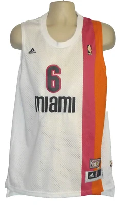 Camiseta Adidas Hardwood Classics Lebron James #6 Miami Heat Talla: Longitud S+2 LEER Foto 1 de 4
