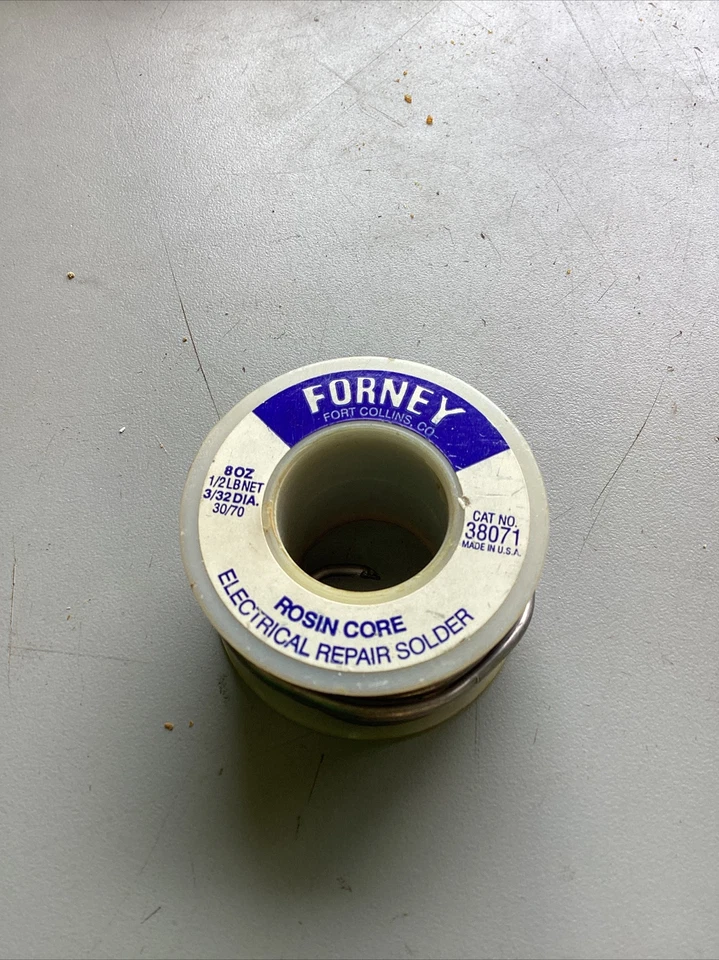 1 Forney 8oz. rollo 3/32 dia. colofonia núcleo soldadura reparación eléctrica 30/70 Foto 1 de 3