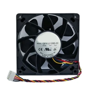 QFR1212HE-00 Highly Speed 120mm Cooling Fan 12cm 12V 120X120X38mm Air - Afbeelding 1 van 8