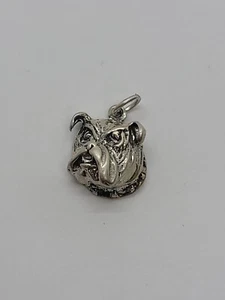 DIJE CABEZA DE BULLDOG PLATA ESTERLINA-925--2,3 gramos - Imagen 1 de 2