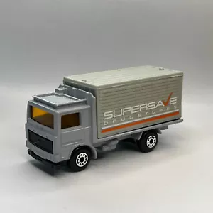 Matchbox MB20 Volvo Container Truck Supersave Drugstore Amber Windows - Picture 1 of 5