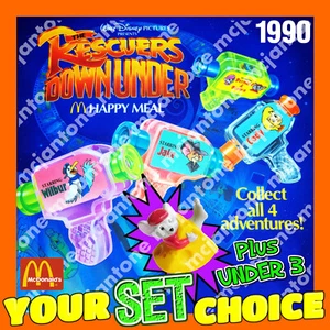 JUEGO McDonald's 1990 RESCATADORES DEBAJO de Disney TIRA DE PELÍCULA Visor TU ELECCIÓN - Imagen 1 de 8