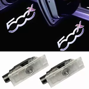 2 PROIETTORI LOGO LED LUCI SOTTOPORTA FIAT 500X PLUG AND PLAY CANBUS NO ERROR - Foto 1 di 9