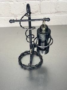 Vintage Nautical Hanging Lantern Salt “Or” Pepper Shaker & Anchor Stand - Picture 1 of 6