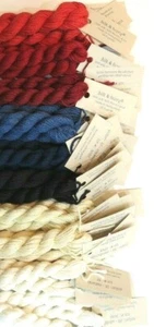 Silk & Ivory 50% Silk / 50% Wool Needlepoint Thread, Fiber - Brown Paper Pkg