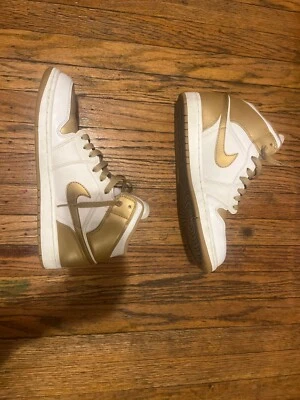 Talla 10 - Air Jordan 1 Phat Blanco Metálico Dorado Foto 1 de 4