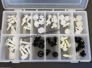 60 Interior Door Trim Plastic Panel Retainers Clips Kit Ford Truck F-150 & F-250 - Picture 1 of 5