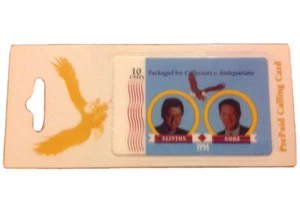 1996 President Bill Clinton Prepaid Phone Calling Card Vice President Al Gore - Picture 1 of 2