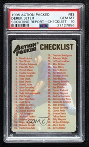 1995 Action Packed Minor League Derek Jeter #83 PSA 10 GEM MT HOF