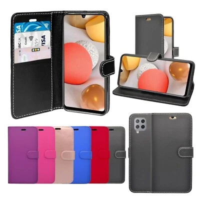 For Samsung Galaxy A42 5G Case Wallet Flip PU Leather Stand Card Slot Cover - Image 1 of 4