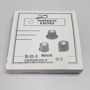 ALCOSWITCH Phenolic Knob PKG50B 1/4 - Box of 25 - Picture 1 of 7