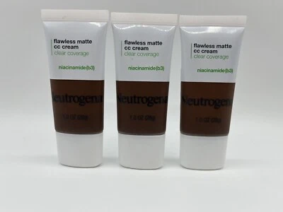 3X Neutrogena Flawless Matte CC Cream 1 oz Sienna 10.0 Clear Coverage Foundation - Image 1 of 2