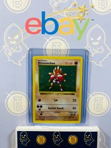 Hitmonchan 7/102 LP Played Base Set Shadowless 1999 Pokemon Card Holo Rare - Picture 1 of 2