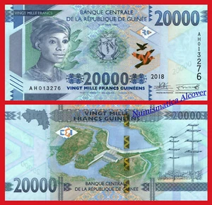 GUINEA 20000 Francs francos 2018 (2019) Pick New SC / UNC - Imagen 1 de 1