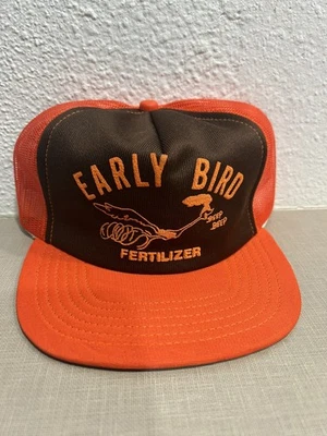 Nuevo de Lote Antiguo Fertilizante Early Bird Correcaminos SnapBack Camionero Sombrero Envío Gratis Foto 1 de 4