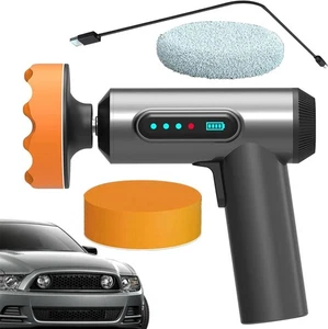Lucidatrice a batteria ricaricabile da 2000 mAh con 3 spugne lucidanti per auto - Imagen 1 de 6