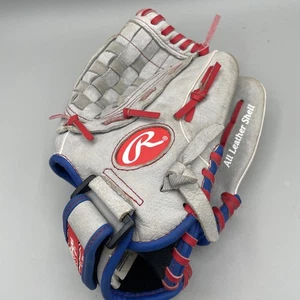 Rawlings SC110MT 11" Leather Baseball Glove REG Mike Trout Model Grey blue red - Picture 1 of 5