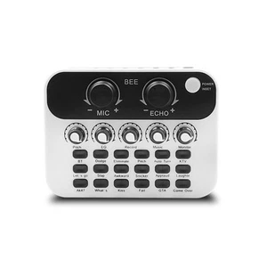 4X(Live Sound Card V8 Audio Interface Podcast Mixer Suitable for PC3077 - Afbeelding 1 van 9
