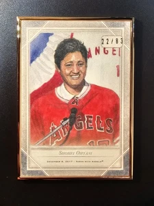 2018 Topps Transcendent Shohei Ohtani Origins Sketch Reproduction 27/83 - Picture 1 of 4