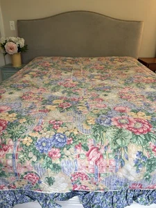 SHERIDAN Australia Floral Ruffled Duvet Cover - King Reversible New - Picture 1 of 15