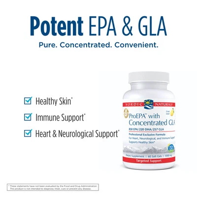 Nordic Naturals ProEPA con GLA concentrado - Omega-3 con Omega-6, 60 Ct Foto 1 de 2