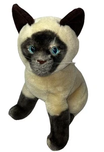 Vintage 1989 DAKIN SIAMESE CAT  PLUSH STUFFED ANIMAL 10 1/2” Clean No Smells - Picture 1 of 11