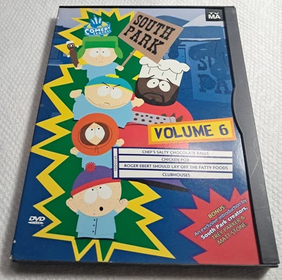 South Park Volume 6 DVD 1999 Cartman Comedy Central Trey Parker Matt Stone - Image 1 of 2