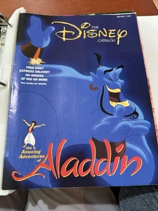 Folleto Catálogo Walt Disney 1992 Vintage con Cubierta Aladdin EXCELENTE ESTADO - Imagen 1 de 2