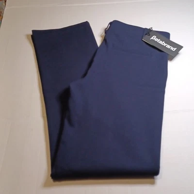 Betabrand Navy Straight Leg Dress/ Yoga Pull on Pants for Women. Size MP - Image 1 of 4