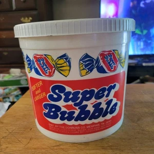 EMPTY TUB Vintage Rare Donruss Super Bubble Bubble Gum Plastic Store Display - Picture 1 of 14