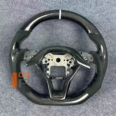 Volante Alcantara negro de fibra de carbono personalizado para Honda Accord 2018-2023 Foto 1 de 4