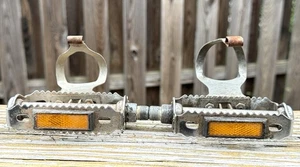 Vintage Record Road Bike Pedals 70s Made In Germany - Picture 1 of 5