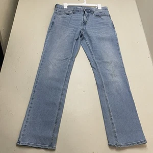 Old Navy Men's Size 31x32 Blue Light Wash Straight Cut Built In Tough & Flex - Picture 1 of 7