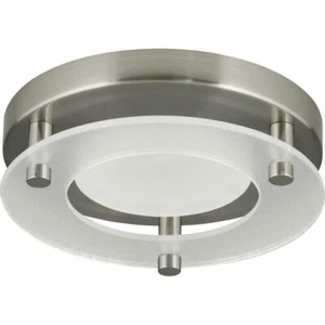 Progress Lighting P8247-LED 5-1/2"W LED Flush Mount Ceiling - Nickel - NEW - Picture 1 of 2