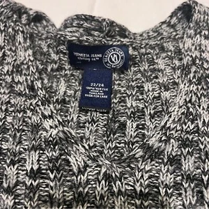 Suéter Venezia Jeans Cloathing Co. Cuello en V Negro Gris Hombre Talla 22-24 Acrílico - Imagen 1 de 4